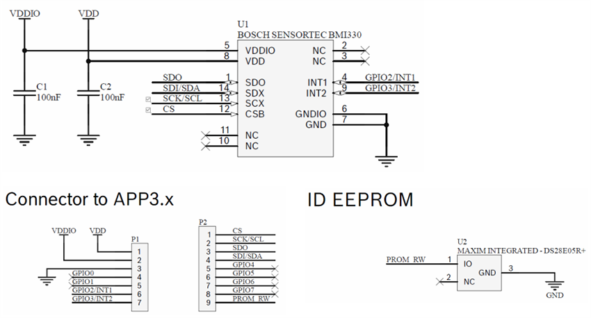 Schematic - Bosch BMI330 Shuttle Board 3.0